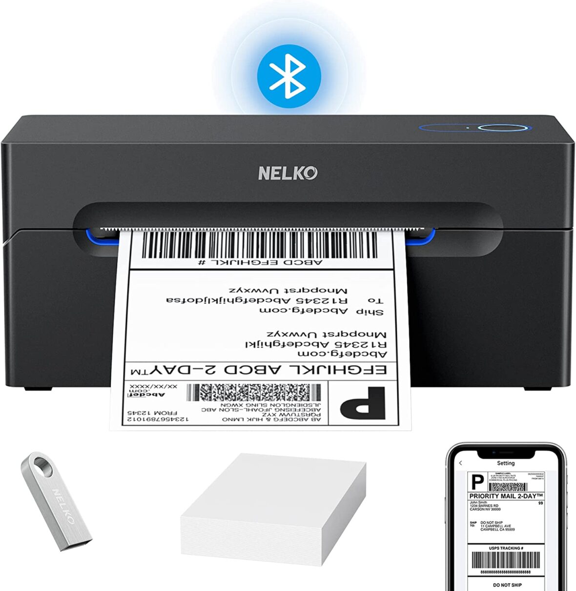 Amazon's best printers for home use: Nelko Bluetooth Thermal Shipping Label Printer