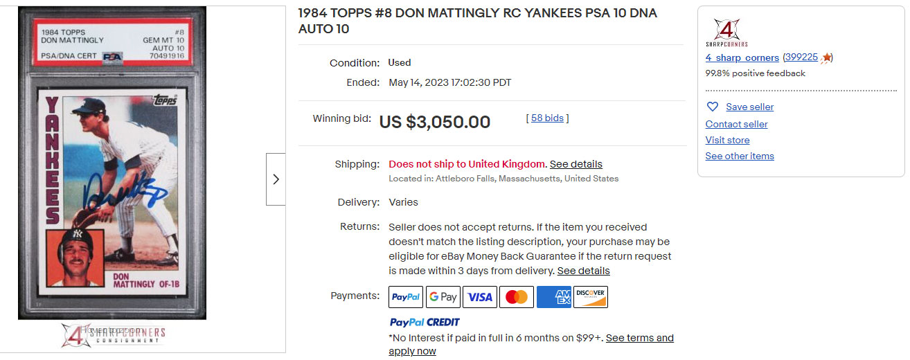 Top 25 HighestSelling Baseball Cards on eBay (May 2023)