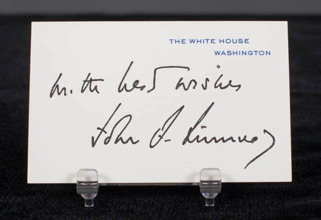 Most Expensive Signatures in History: JFK