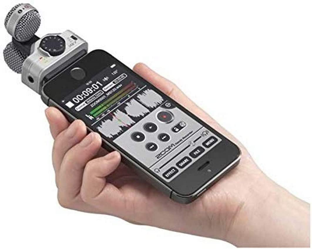 best microphones for iPhone: zoom iQ7 stereo mid-side mic