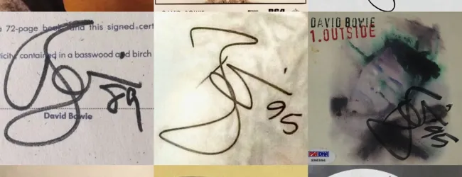 Most Expensive Signatures in History: David Bowie