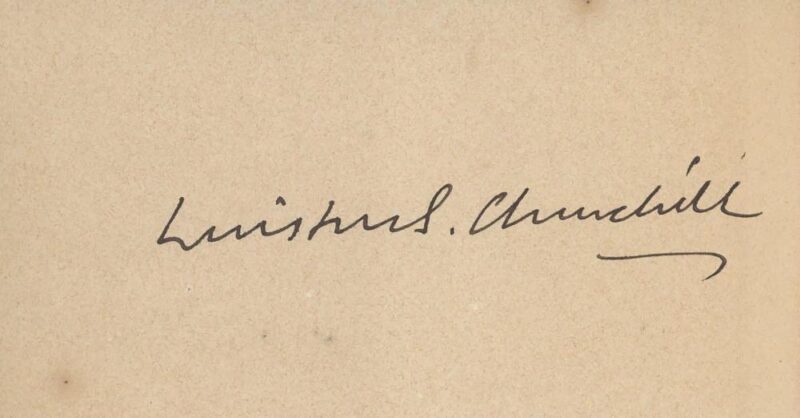 Most Expensive Signatures in History: Winston Churchill