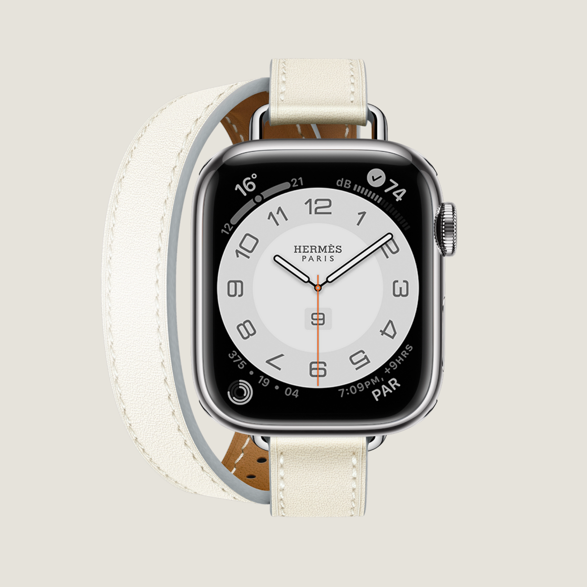 The Hermès Apple Watch partnership has released several products over the years, which are known for customizing luxury. However, this Hermès Apple Watch Series 8 case in stainless steel 41 mm & double tour band in Blanc Swift calfskin is a true masterpiece. It's a limited-edition version features a double tour band made from white calfskin leather, meticulously crafted by Hermès artisans. The stainless steel case adds to its durability and premium feel. Priced at $1,399, this Apple Watch is a perfect fusion of high fashion and cutting-edge technology, designed for those who appreciate the finer things in life.