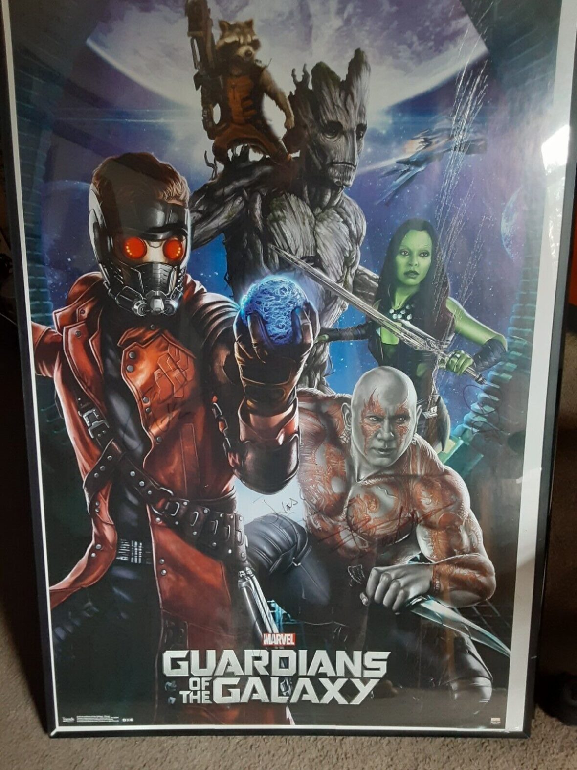 Most Valuable Guardians of the Galaxy Memorabilia: Opening Day Signed Poster