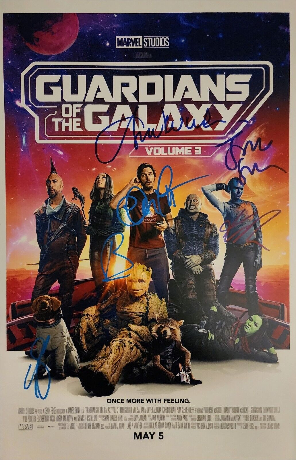 Most Valuable Guardians of the Galaxy Memorabilia: Signed Cast Poster
