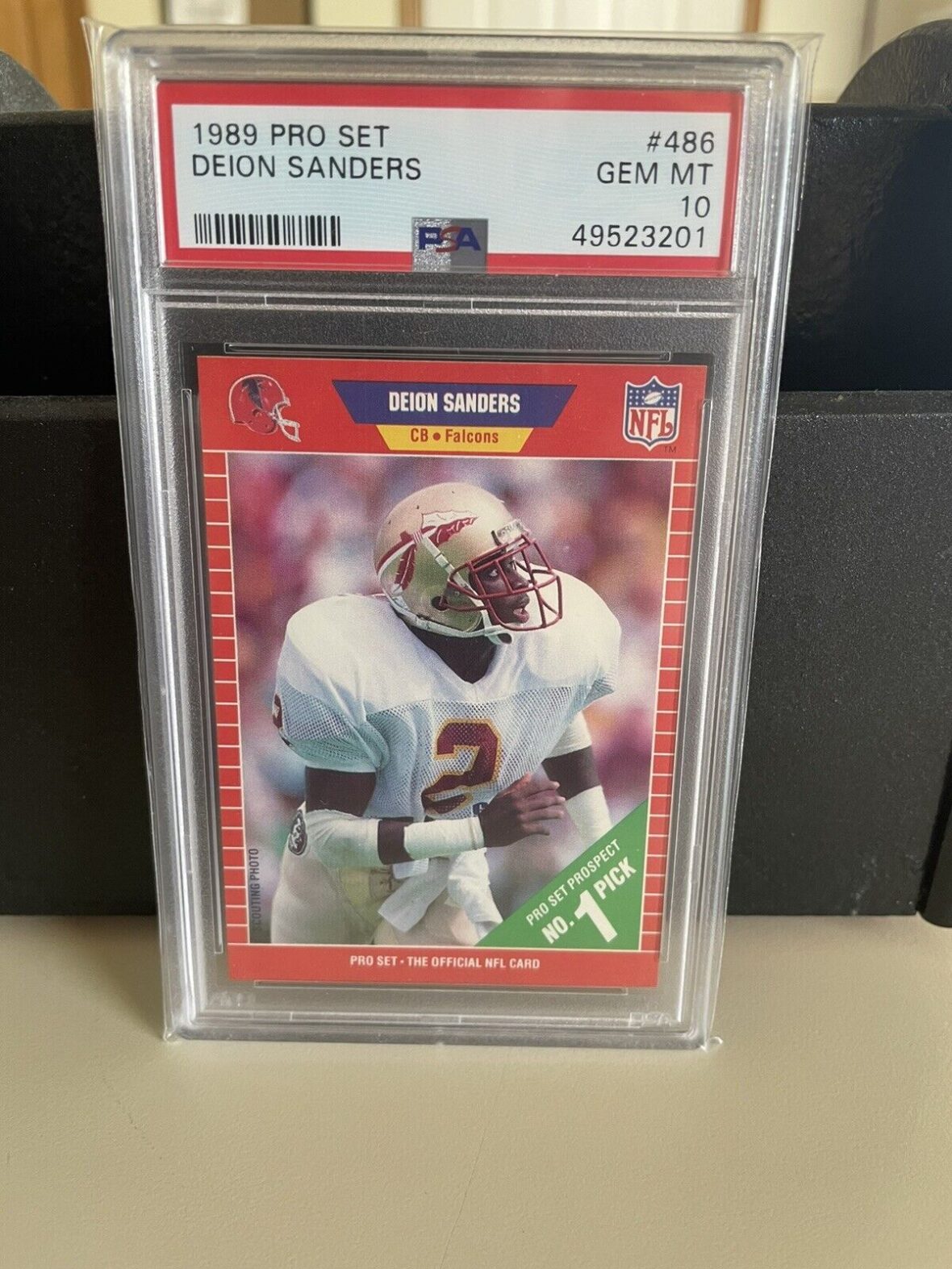 1989 Pro Set Deion Sanders, PSA 10 - NFL Cards