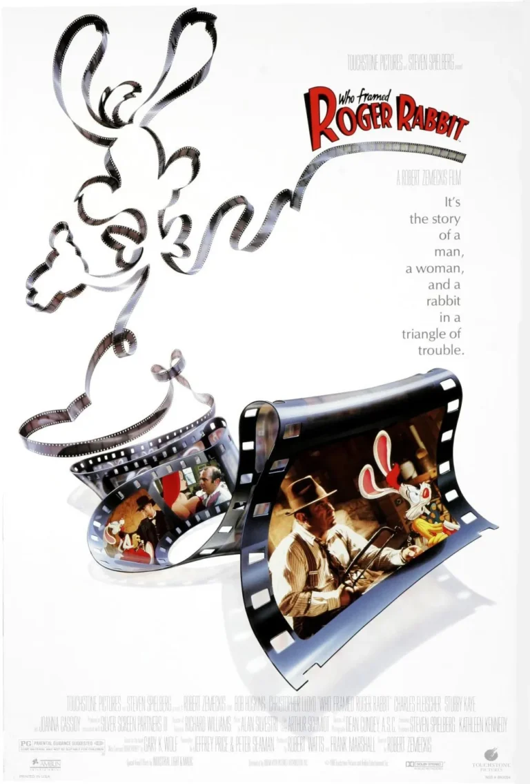 retro movie posters: who framed roger rabbit