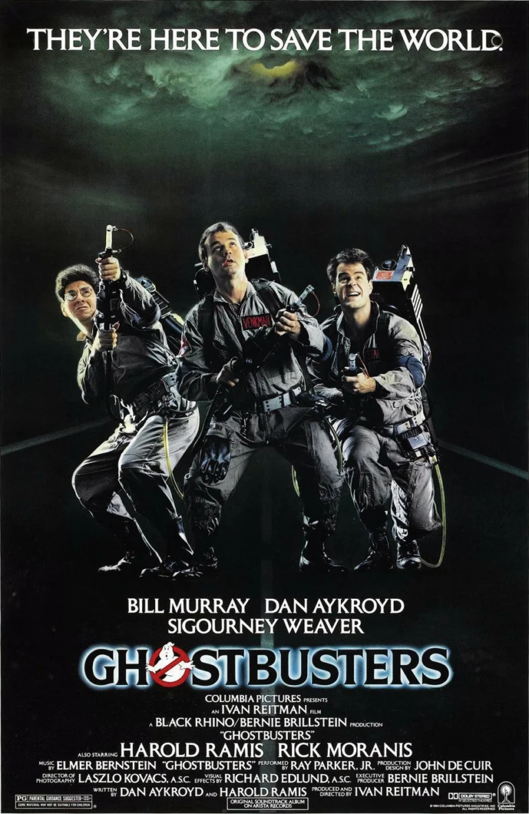 retro movie posters: ghostbusters
