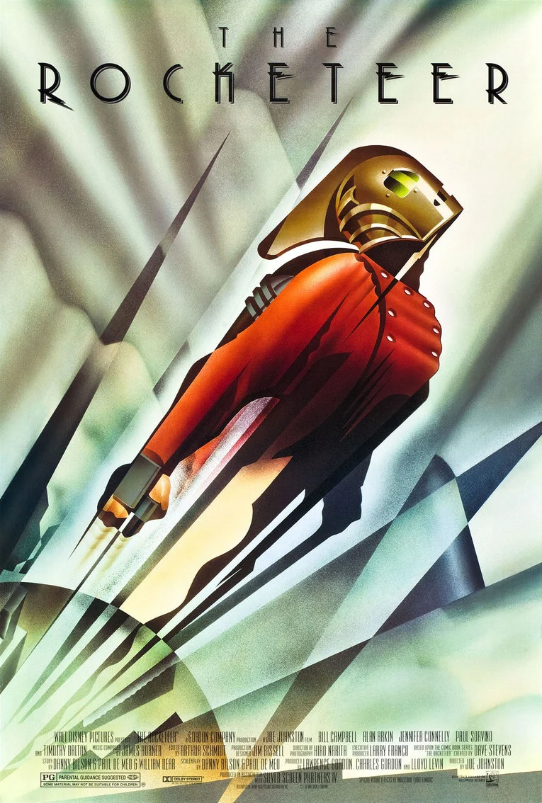 retro movie posters: the rocketeer