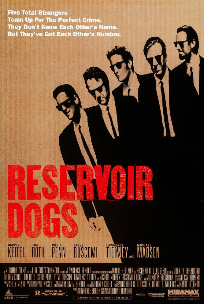 retro movie posters: reservoir dogs