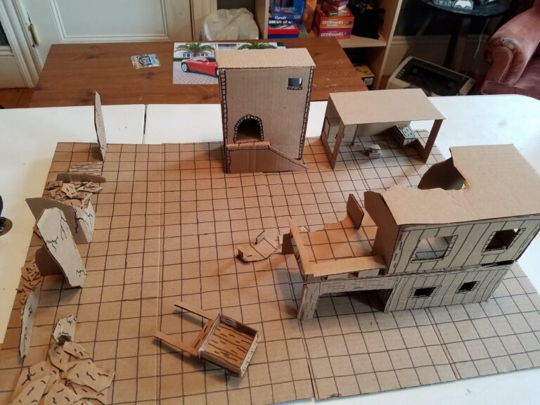 cardboard dnd world; dungeons and dragons diy