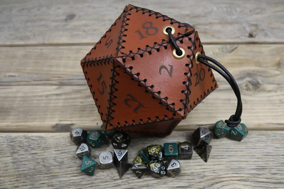 dice bag; diy dungeons and dragons