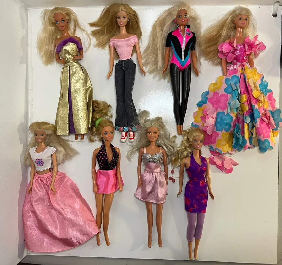 90s Barbie dolls