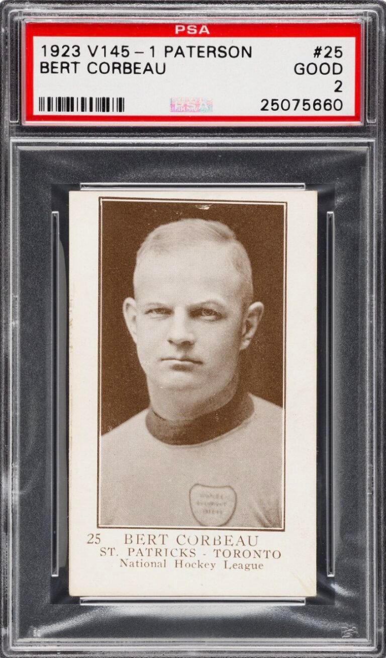 1923 Bert Corbeau Rookie Card