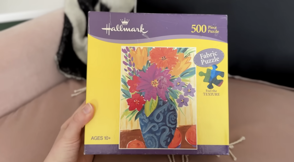 A Hallmark Fabric Puzzle, one of the rare puzzles from around the world. 
