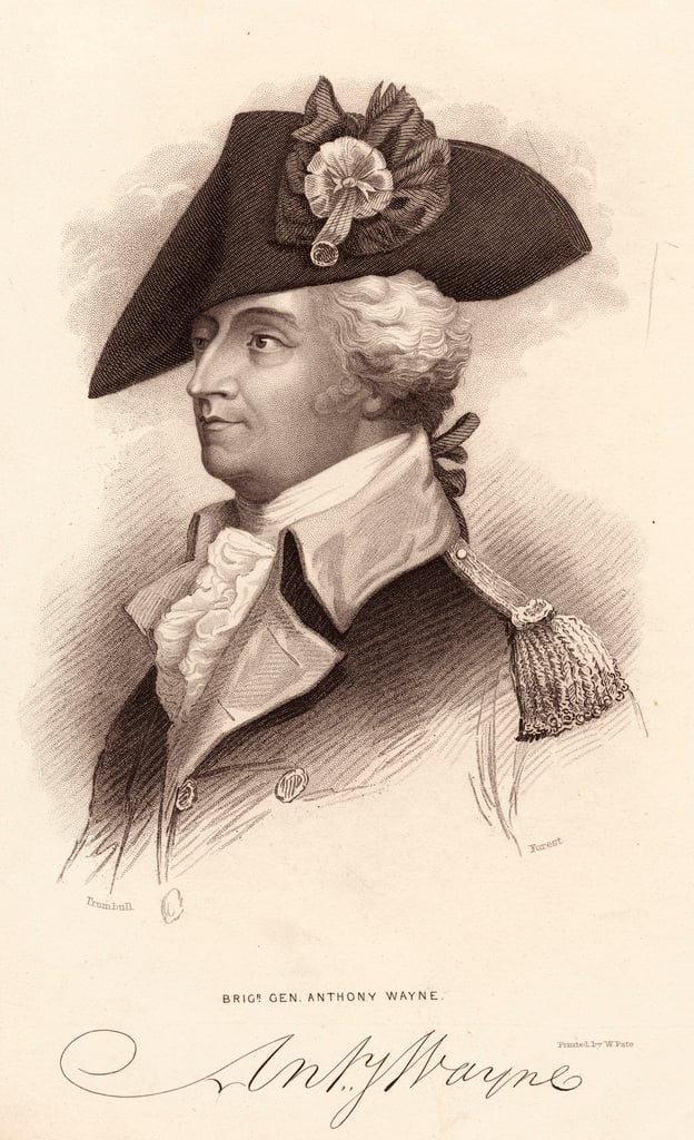 A portrait of Anthony Wayne, one of the most overlooked Revolutionary War Heroes. 
