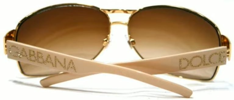 The Dolce & Gabbana sunglasses style DG2027B, some of the most expensive sunglasses in the world. 