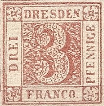 1850 Sachen 3 Pfennige Red Wiki Commons