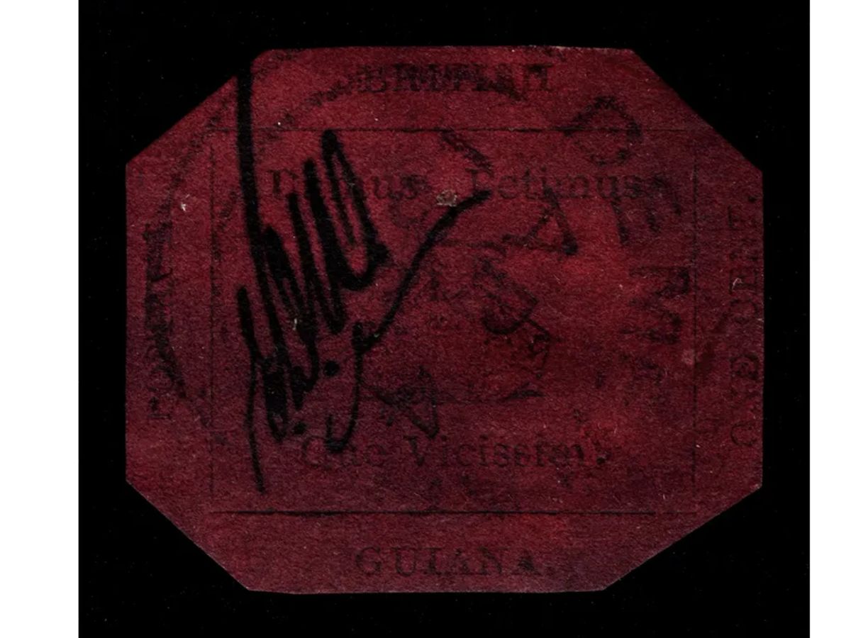 1856 British Guiana One-Cent Magenta Smithsonian Mag
