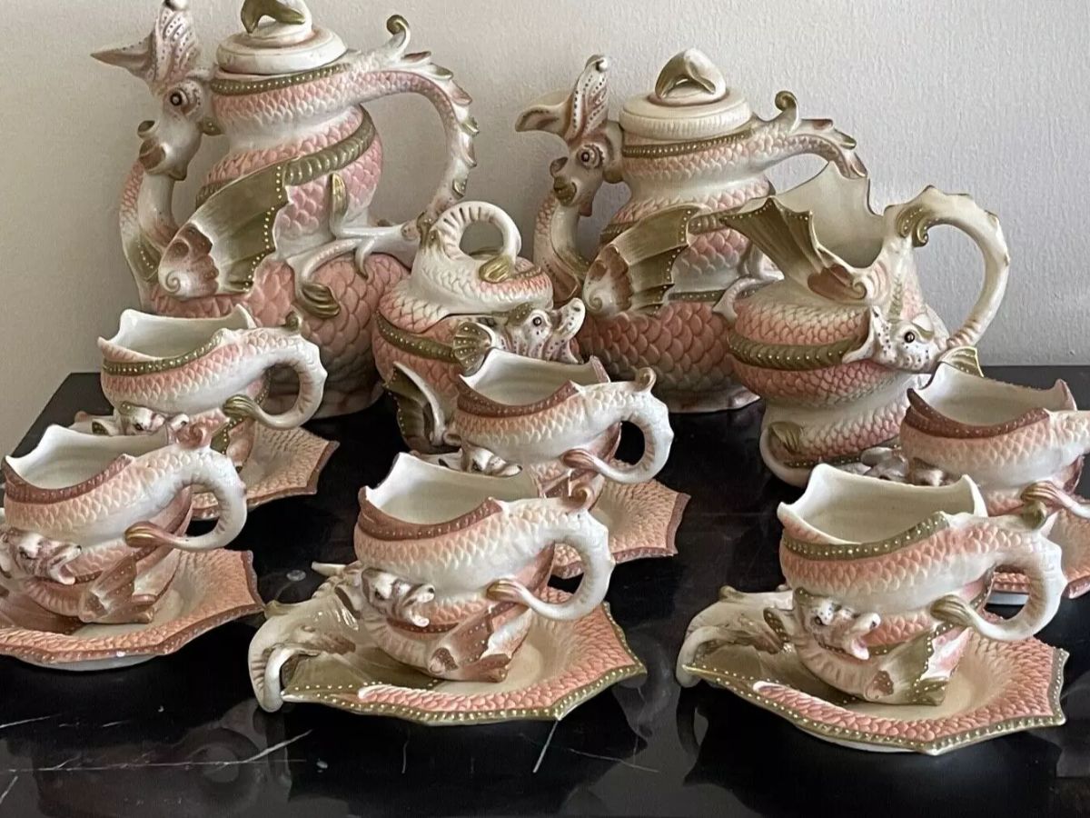 Ernst Bohne Söhne Blue Anchor Mark Tea Serving Set, eBay