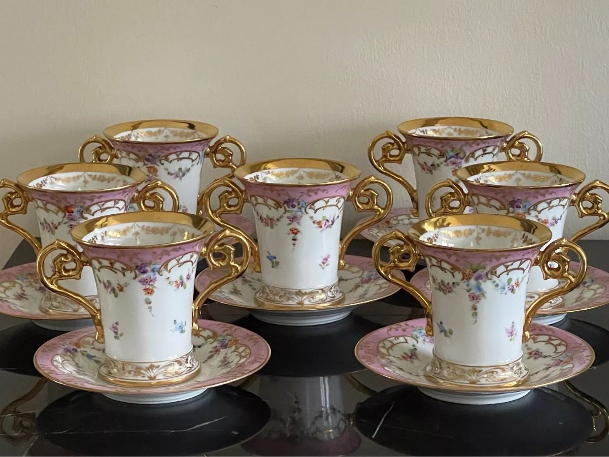 Meissen Germany Porcelain Cups and Saucers, eBay
