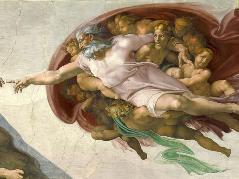 The Creation of Adam by Michelangelo Wiki Commons