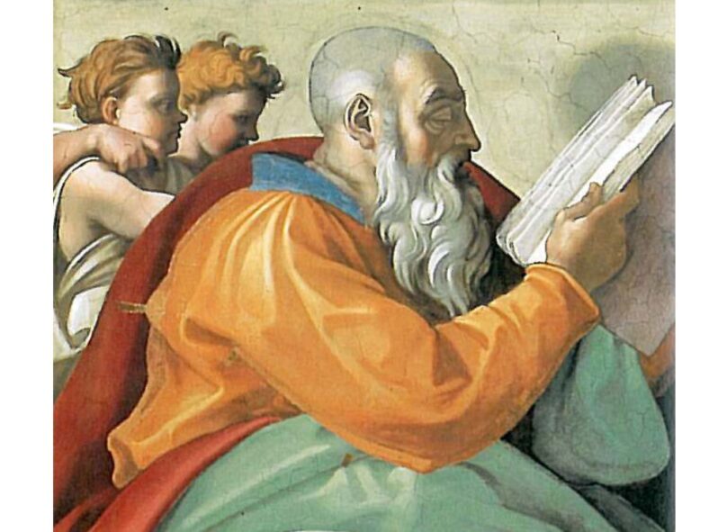 The Prophet Zechariah by Michelangelo Wiki Commons