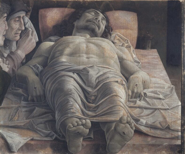 Lamentation Over the Dead Christ by Andrea Mantegna