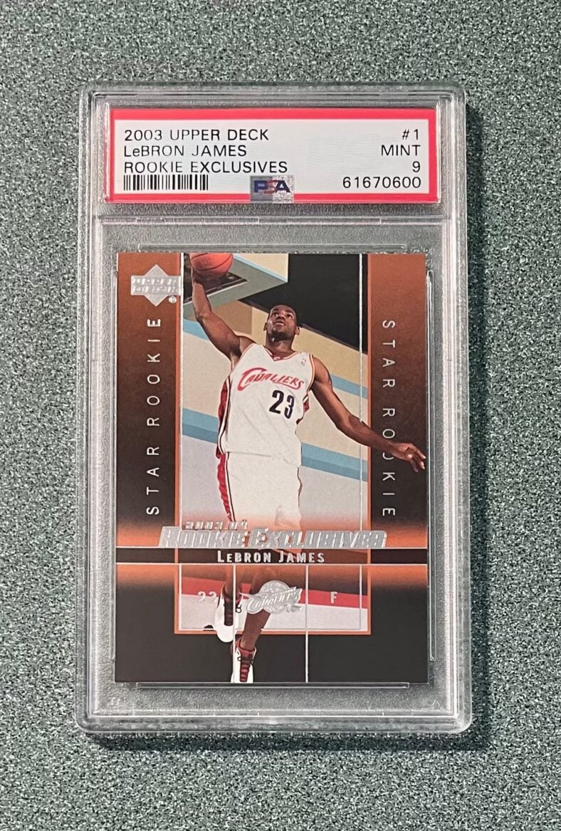 lebron james rookie card