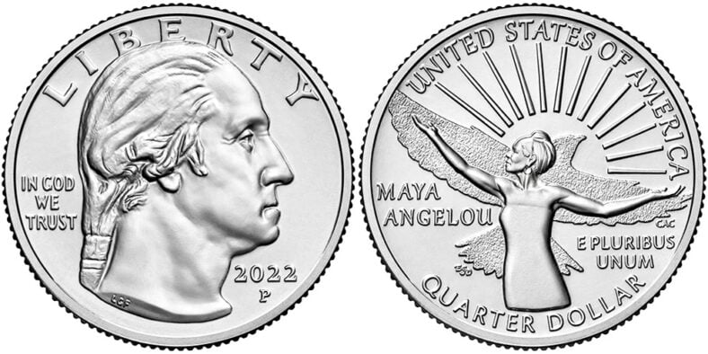maya angelou quarter