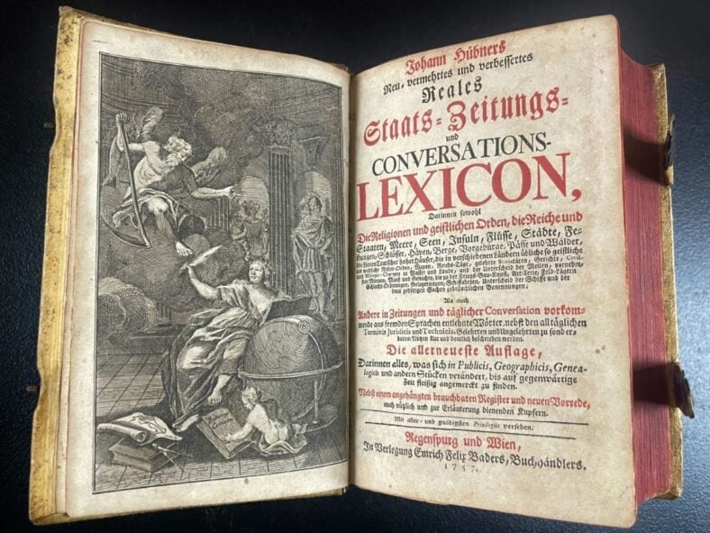 1757 Johann Hubner's Conversations Lexicon eBay