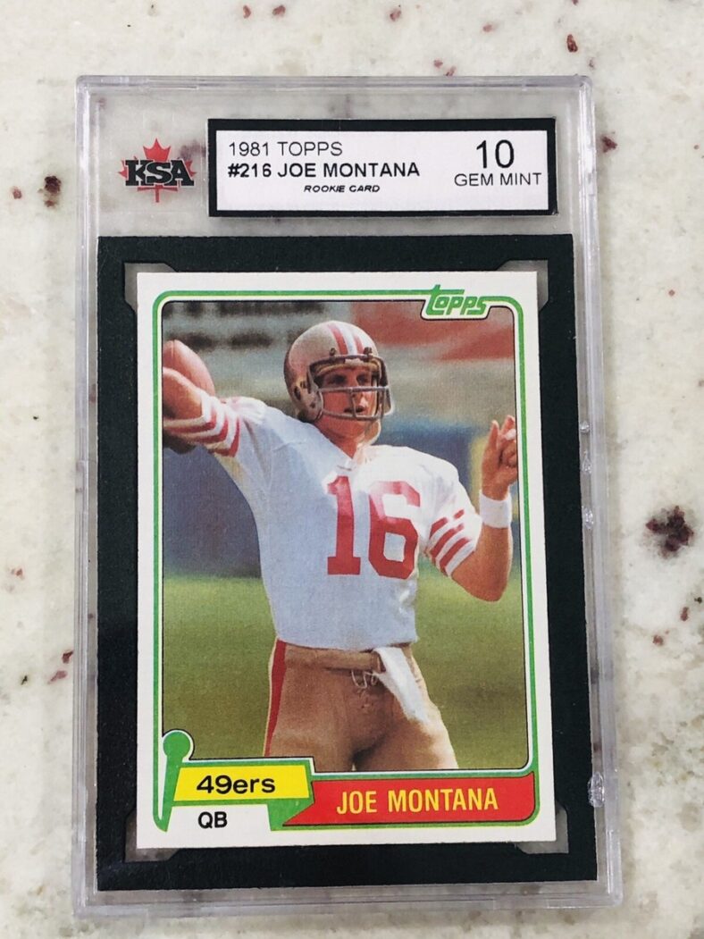 1981 Topps Joe Montana rookie card #216