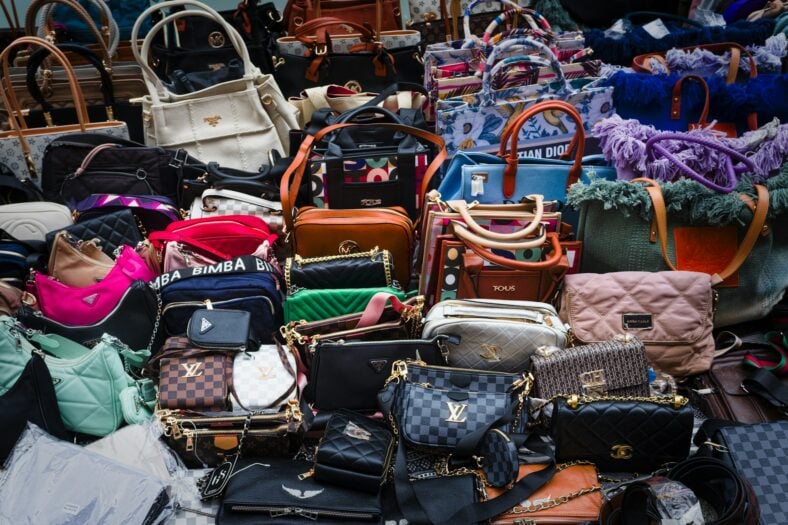 purses and handbags / most counterfeited products