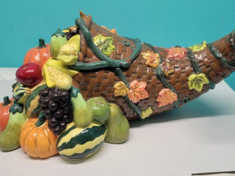 Thanksgiving Cornucopia Cookie Jar eBay